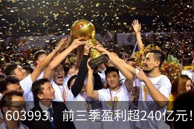 603993，前三季盈利超240亿元！已超去年全年！